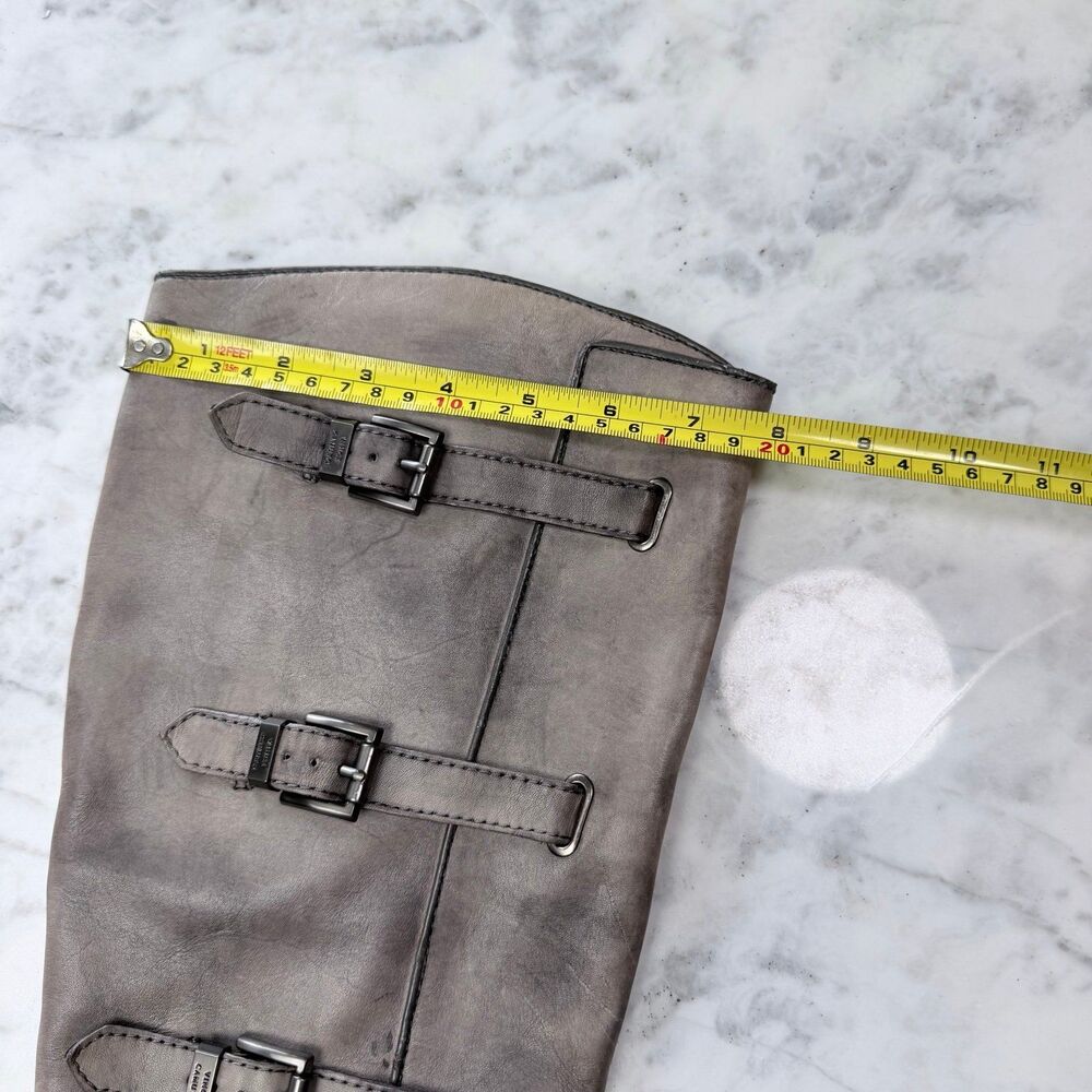 Vince Camuto Washed Gray buckled combat boots by Vince Camuto size 10M - Picture 9 of 11